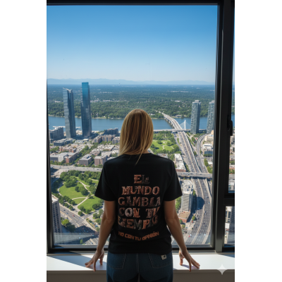 Kopie von Camiseta Unisex "El mundo cambia con tu ejemplo, no con tu opinión"