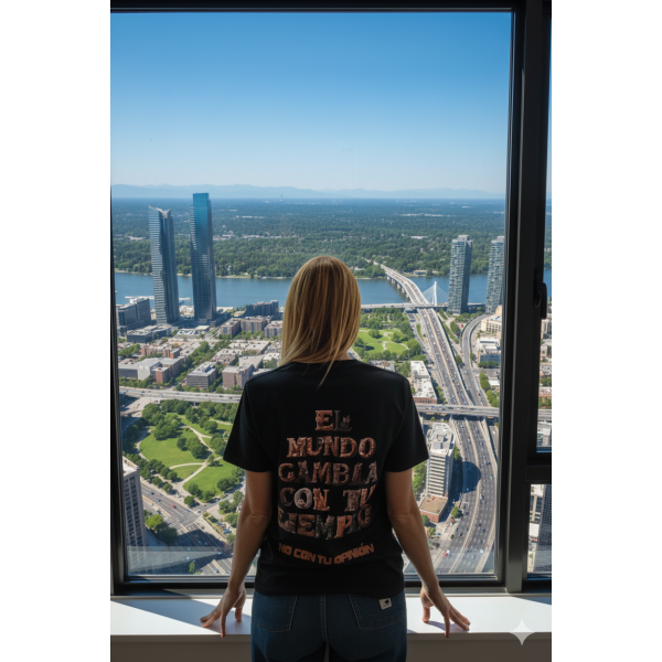 Kopie von Camiseta Unisex "El mundo cambia con tu ejemplo, no con tu opinión"